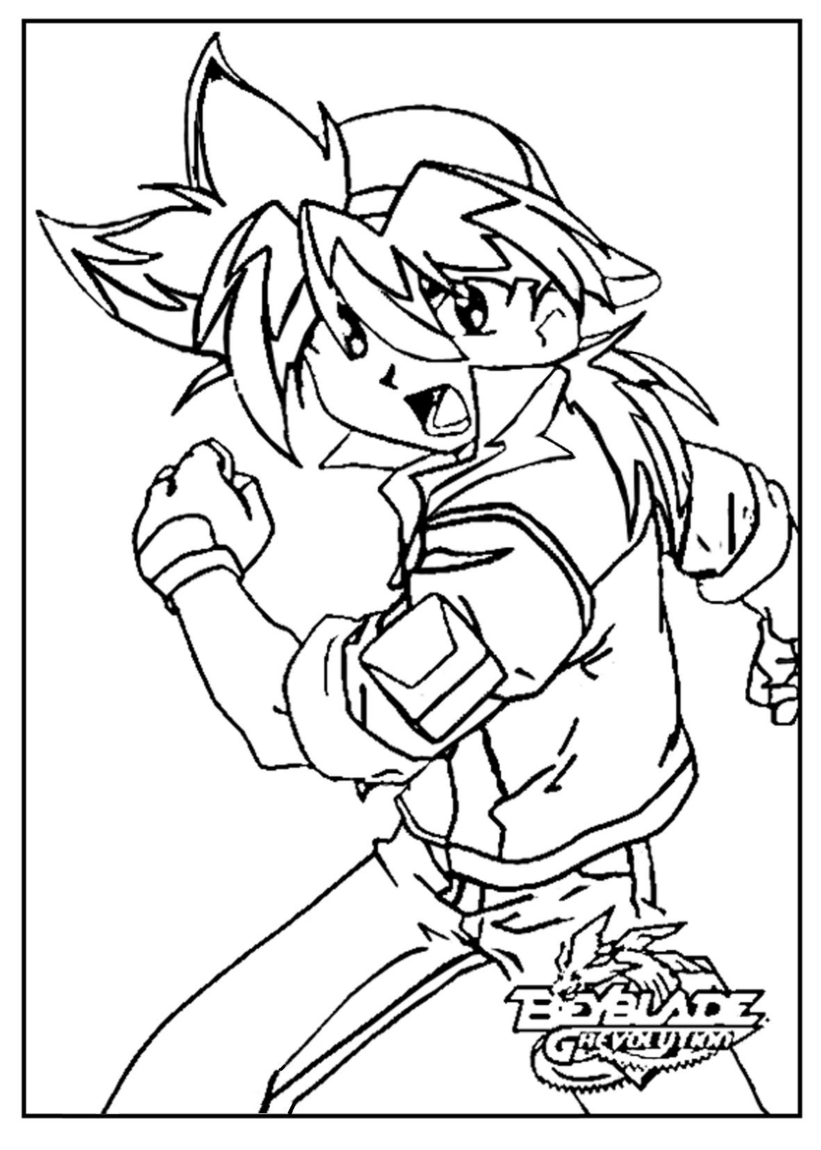 Illustration au trait Beyblade #46816 de la collection Animé et Manga à colorier gratuitement