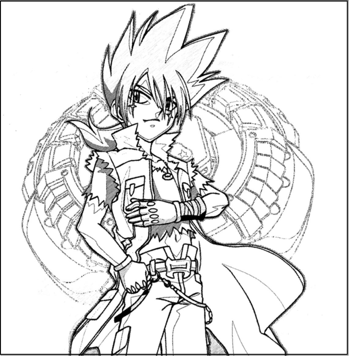 Coloriage gratuit pour enfants et adultes Beyblade #46839, collection Animé et Manga