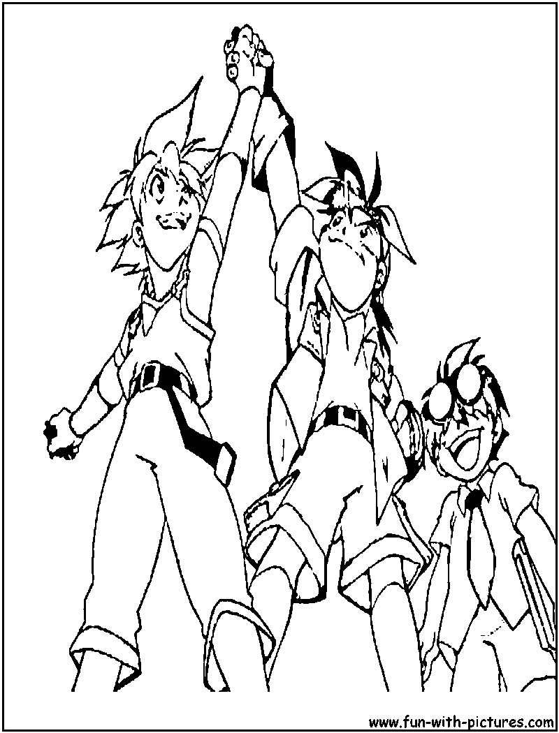 Coloriage gratuit Beyblade #46911 de la collection Animé et Manga à imprimer