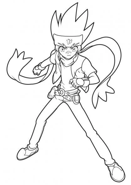 Coloriage Beyblade #46912 à imprimer gratuitement, extrait de la collection Animé et Manga