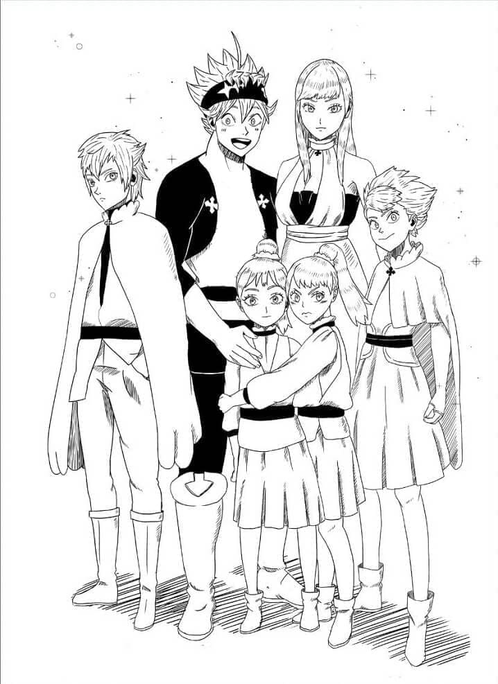 Page de coloriage Black Clover #208020, collection Animé et Manga, à imprimer et colorier Page de coloriage Black Clover #208020, collection Animé et Manga, à imprimer et colorier
