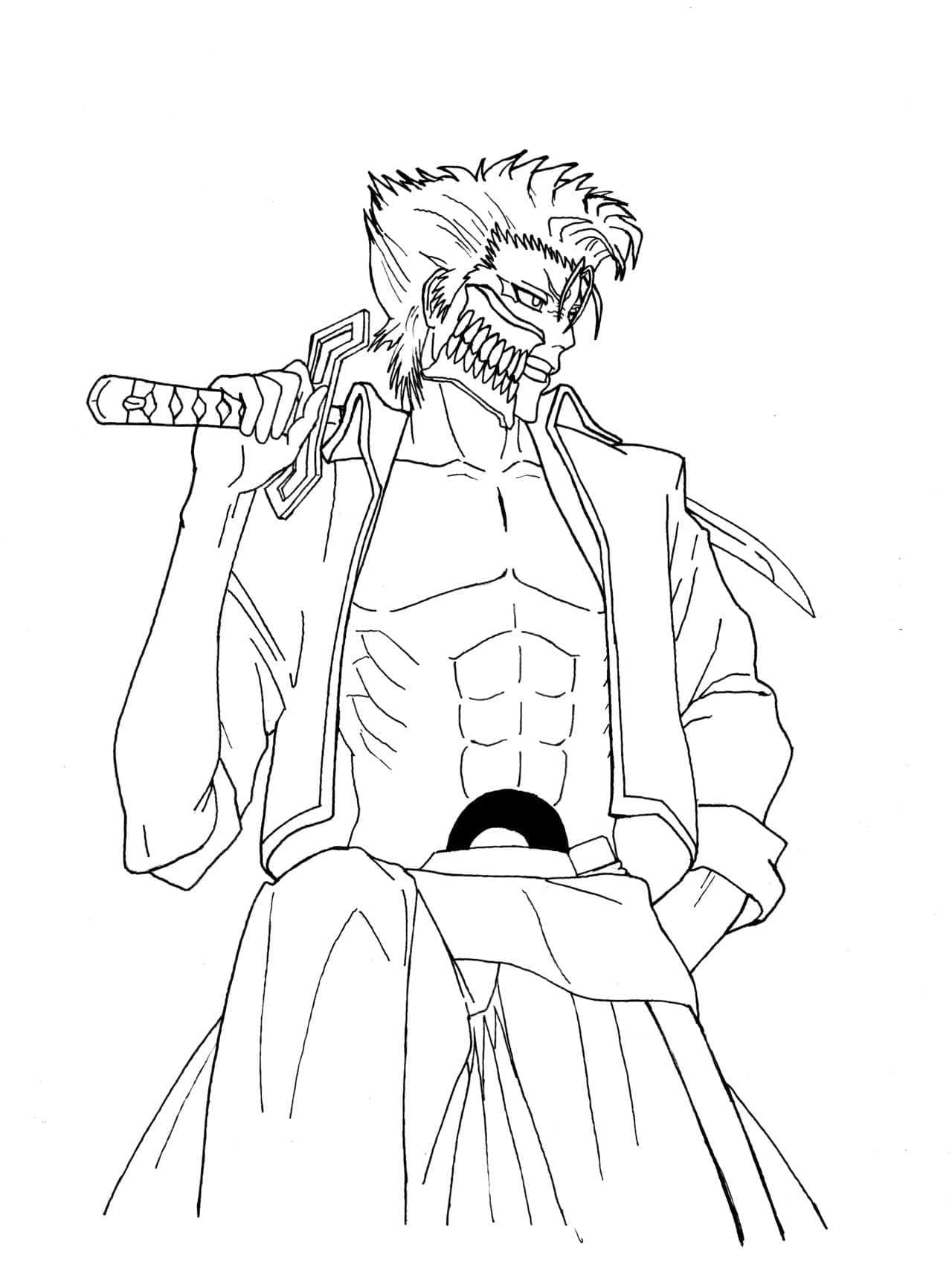 Coloriage Bleach #208059 à imprimer gratuitement, extrait de la collection Animé et Manga