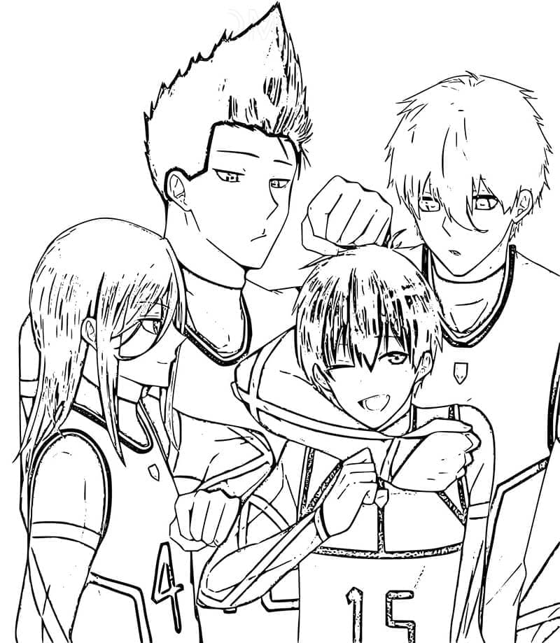 Dessin à colorier: Blue Lock (Animé et Manga) #212785 - Coloriages à Imprimer Gratuits