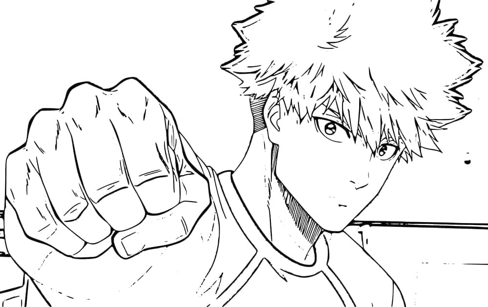 Dessin à colorier: Blue Lock (Animé et Manga) #212787 - Coloriages à Imprimer Gratuits