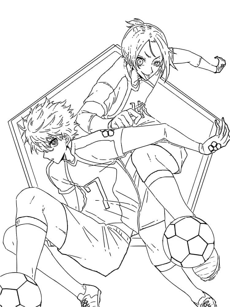 Page de coloriage Blue Lock #212790, collection Animé et Manga, à imprimer et colorier
