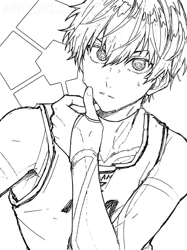 Illustration au trait Blue Lock #212797 de la collection Animé et Manga à colorier gratuitement