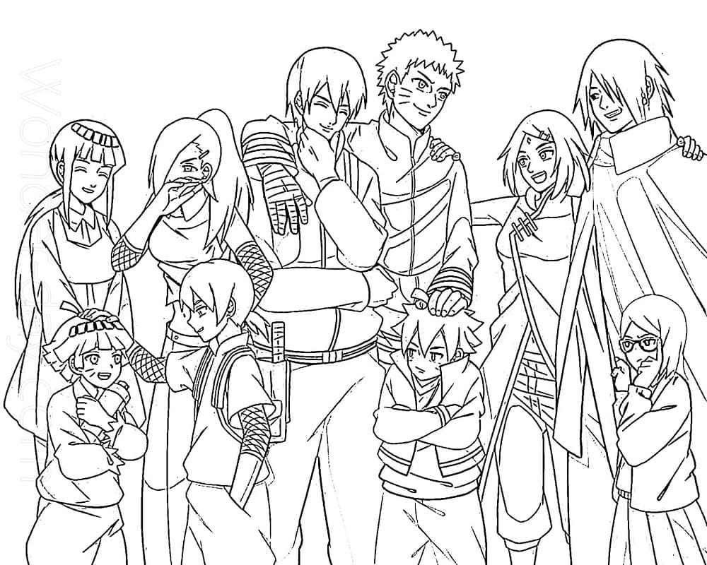 Coloriage gratuit Boruto #176112 de la collection Animé et Manga à imprimer