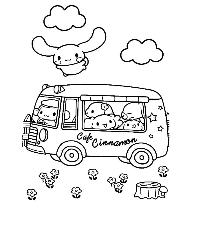 Coloriage gratuit Cinnamoroll #212234 de la collection Animé et Manga à imprimer