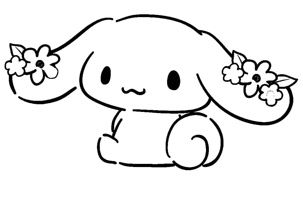 Dessin à colorier Cinnamoroll #212245 issu de la collection Animé et Manga, prêt à imprimer