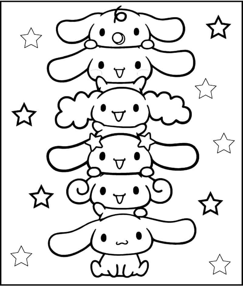 Coloriage gratuit Cinnamoroll #212255 de la collection Animé et Manga à imprimer