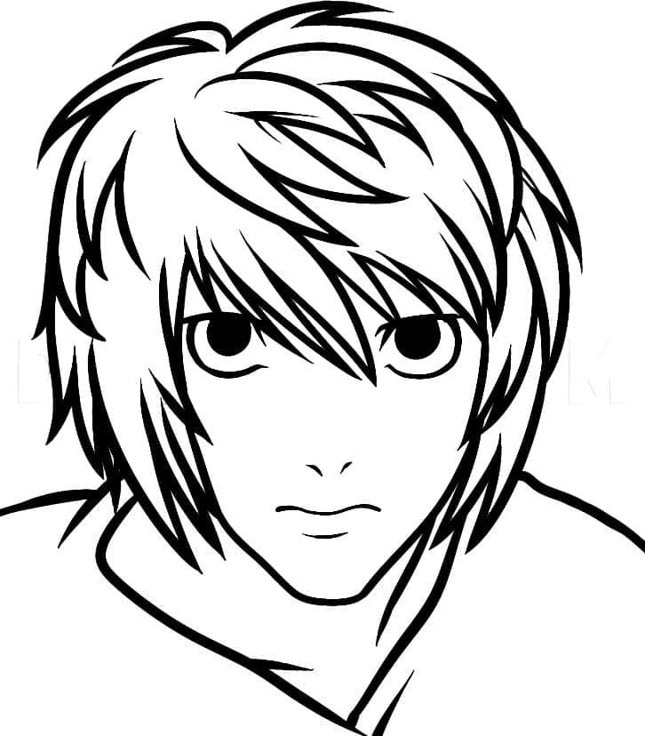 Dessin à colorier: Death Note (Animé et Manga) #183138 - Coloriages à Imprimer Gratuits