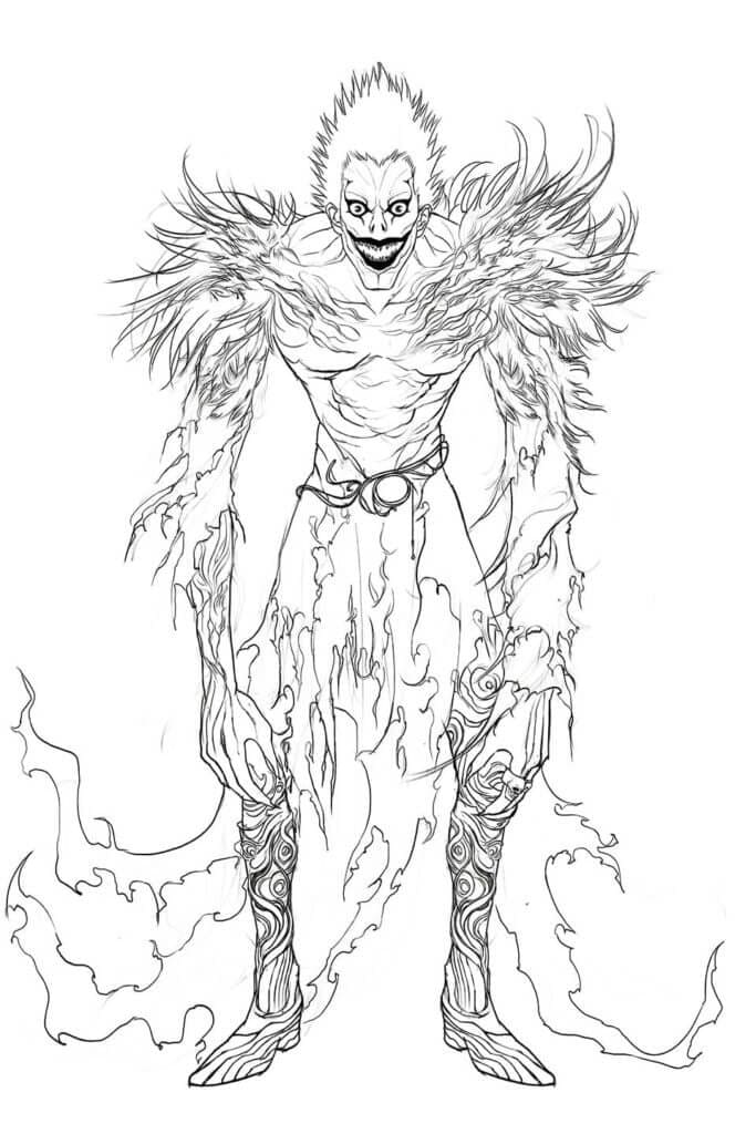 Coloriage gratuit Death Note #183145 de la collection Animé et Manga à imprimer
