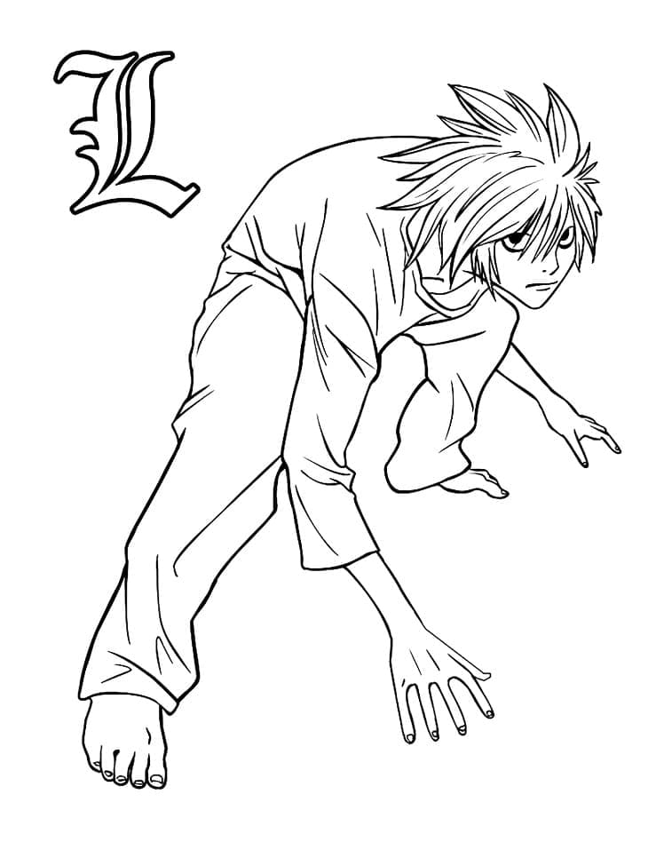 Coloriage gratuit Death Note #183149 de la collection Animé et Manga à imprimer