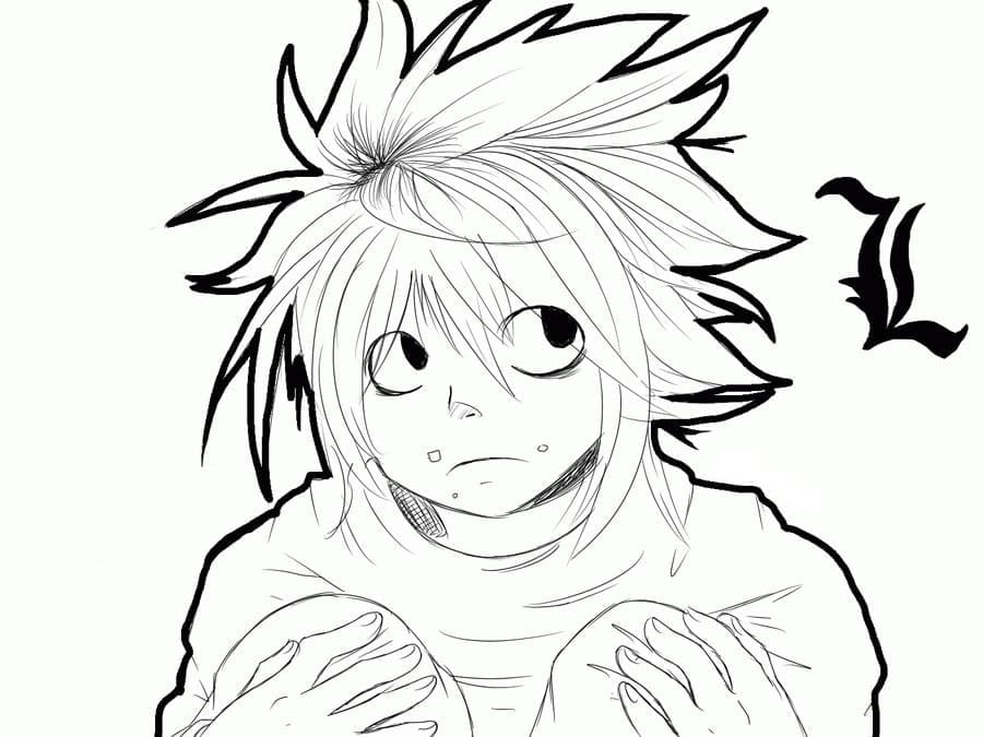 Coloriage gratuit Death Note #183151 de la collection Animé et Manga à imprimer