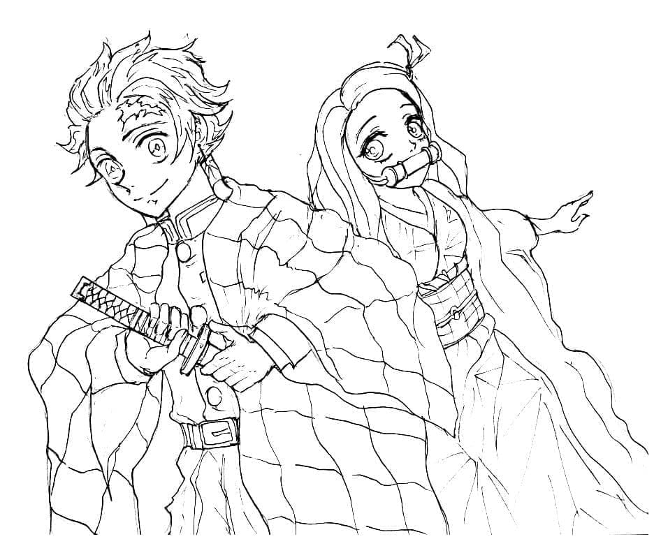 Dessin à colorier: Demon Slayer (Animé et Manga) #175969 - Coloriages à Imprimer Gratuits