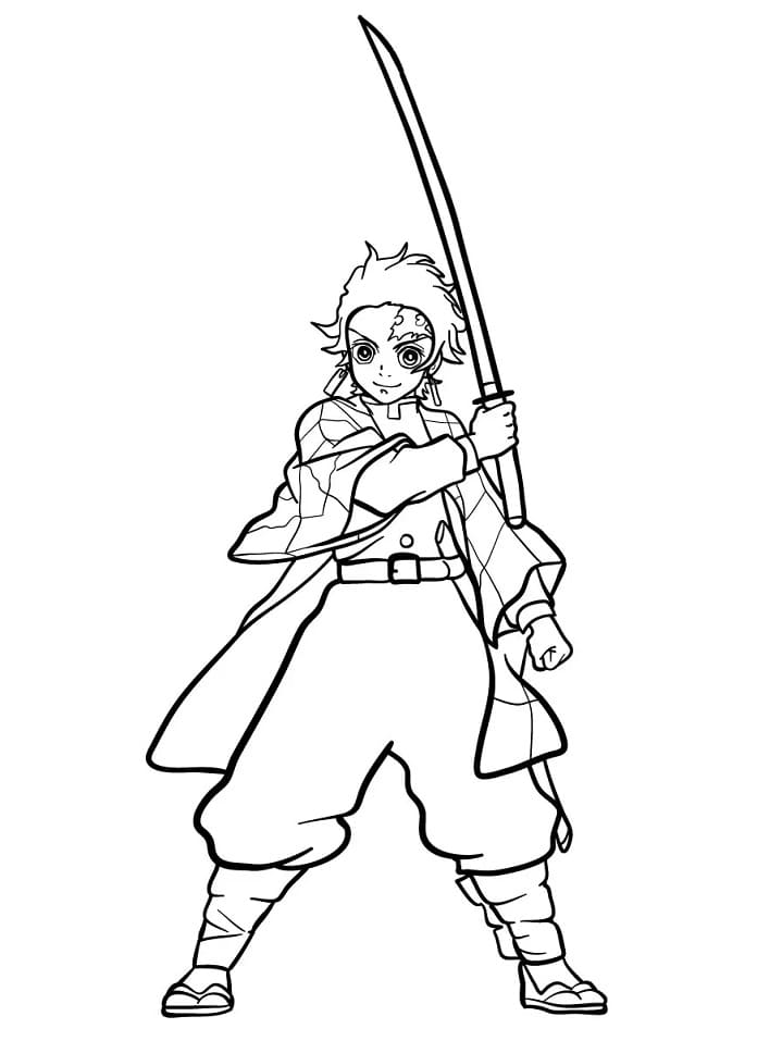 Coloriage gratuit Demon Slayer #175976 de la collection Animé et Manga à imprimer