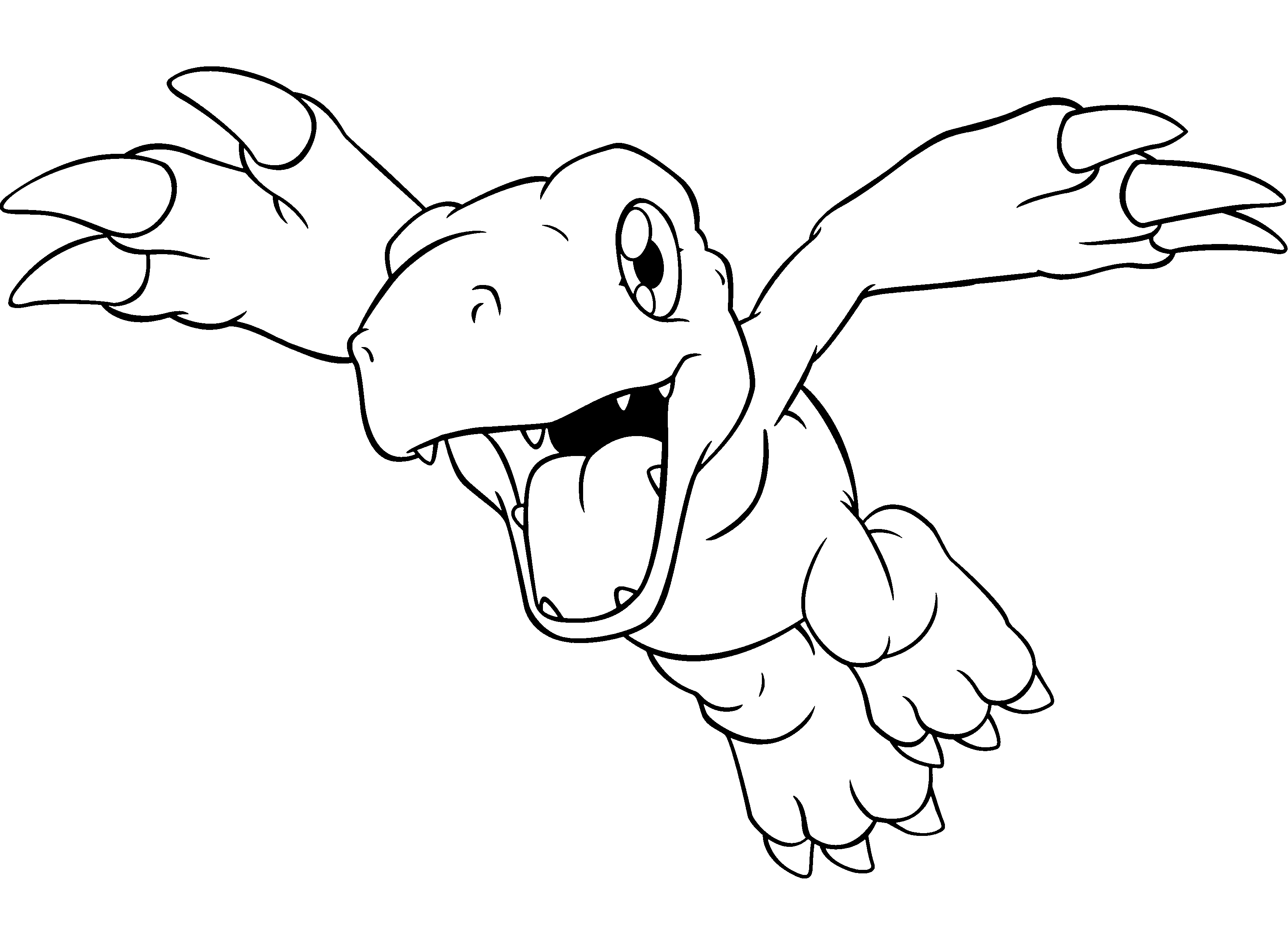 Coloriage gratuit Digimon #51435 de la collection Animé et Manga à imprimer