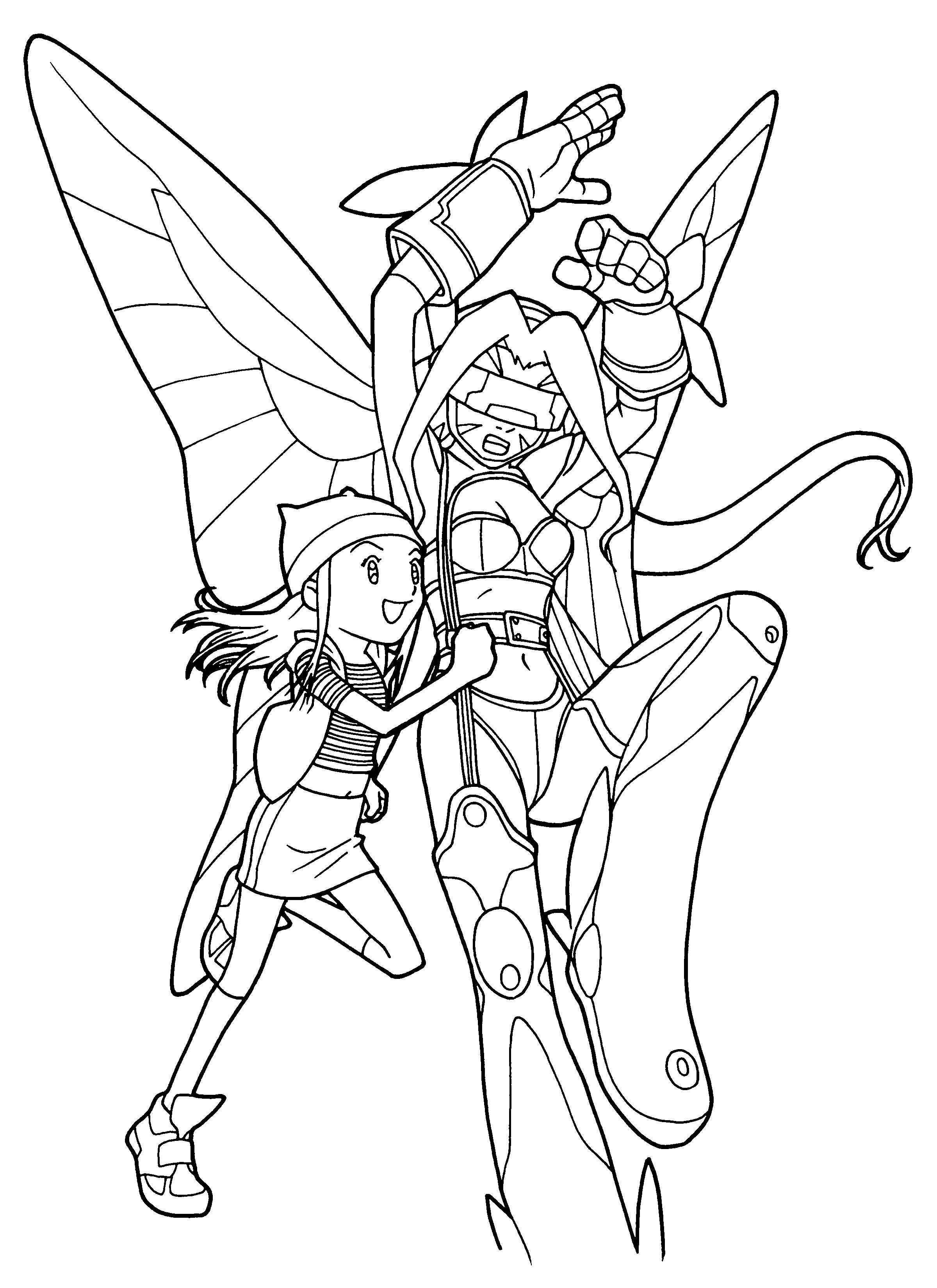 Illustration au trait Digimon #51452 de la collection Animé et Manga à colorier gratuitement