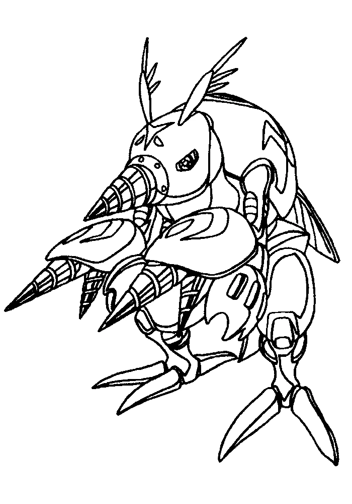Coloriage gratuit Digimon #51482 de la collection Animé et Manga à imprimer