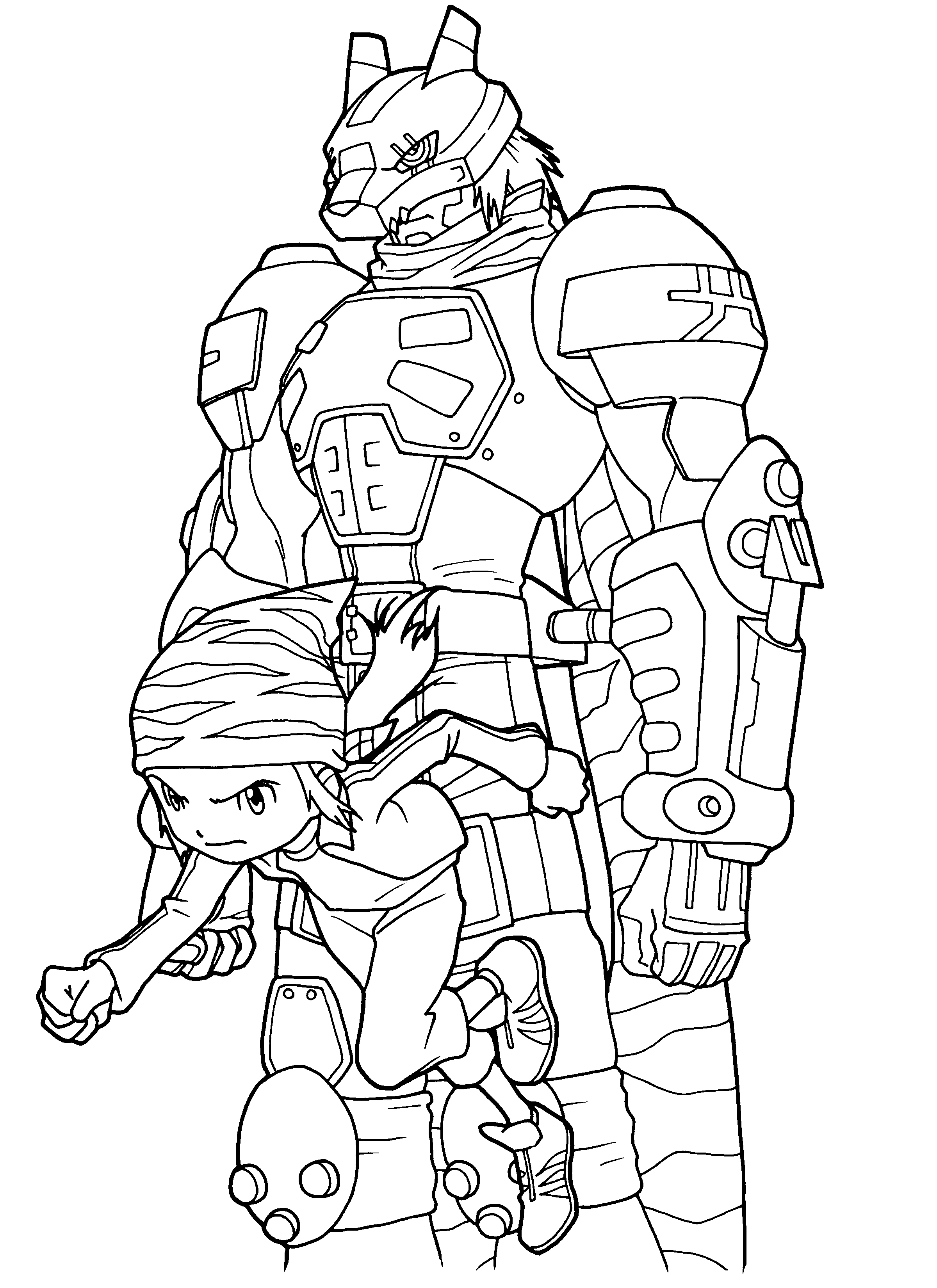 Coloriage gratuit pour enfants et adultes Digimon #51497, collection Animé et Manga