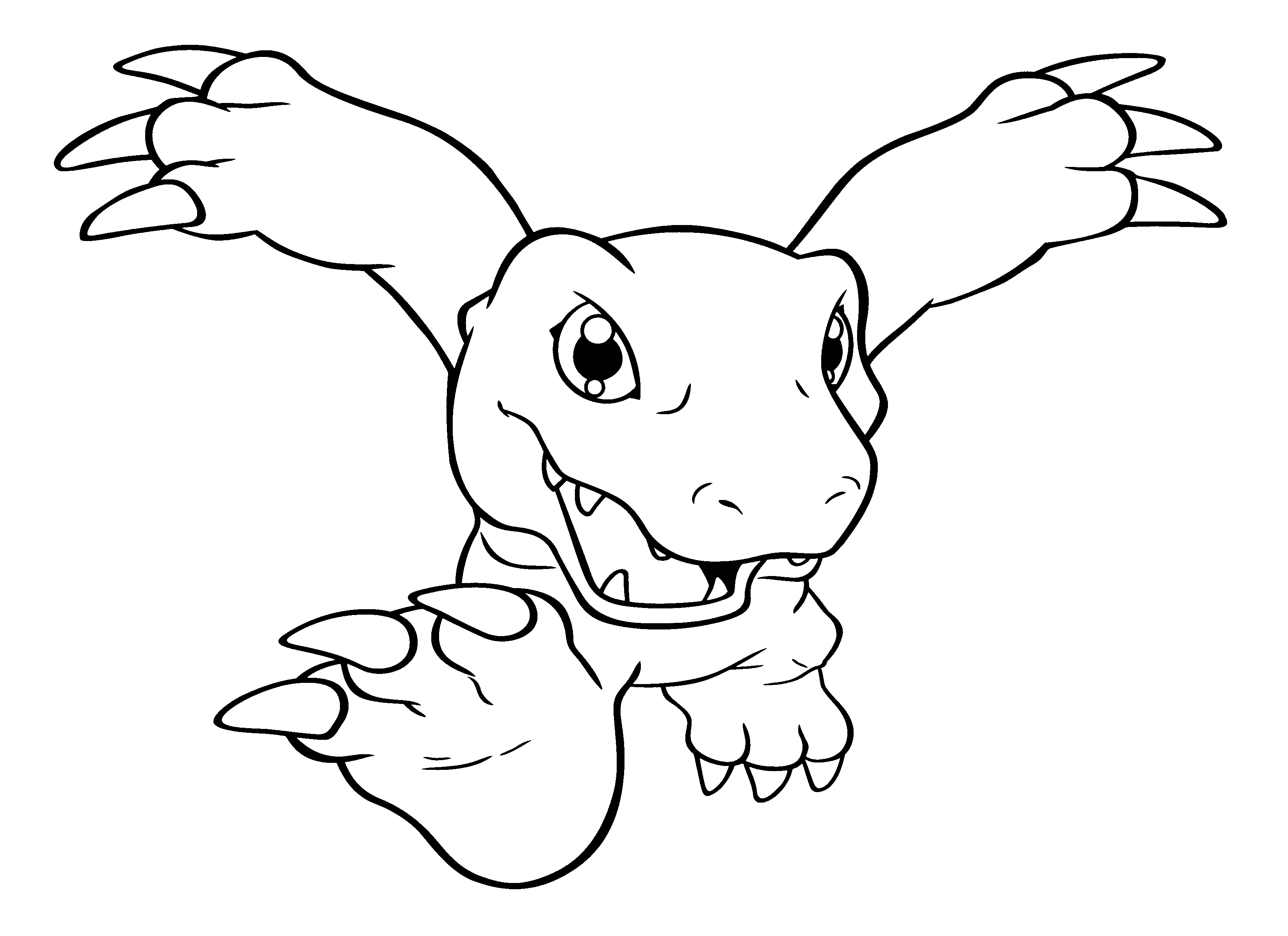 Dessin à colorier: Digimon (Animé et Manga) #51534 - Coloriages à Imprimer Gratuits
