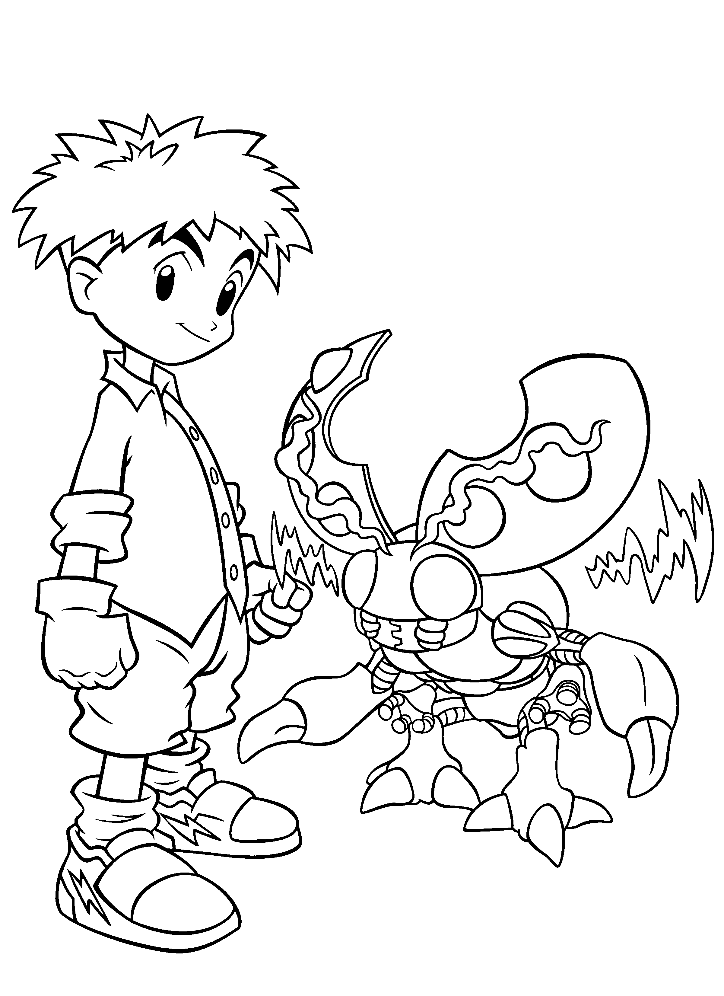 Coloriage gratuit pour enfants et adultes Digimon #51567, collection Animé et Manga Coloriage gratuit pour enfants et adultes Digimon #51567, collection Animé et Manga