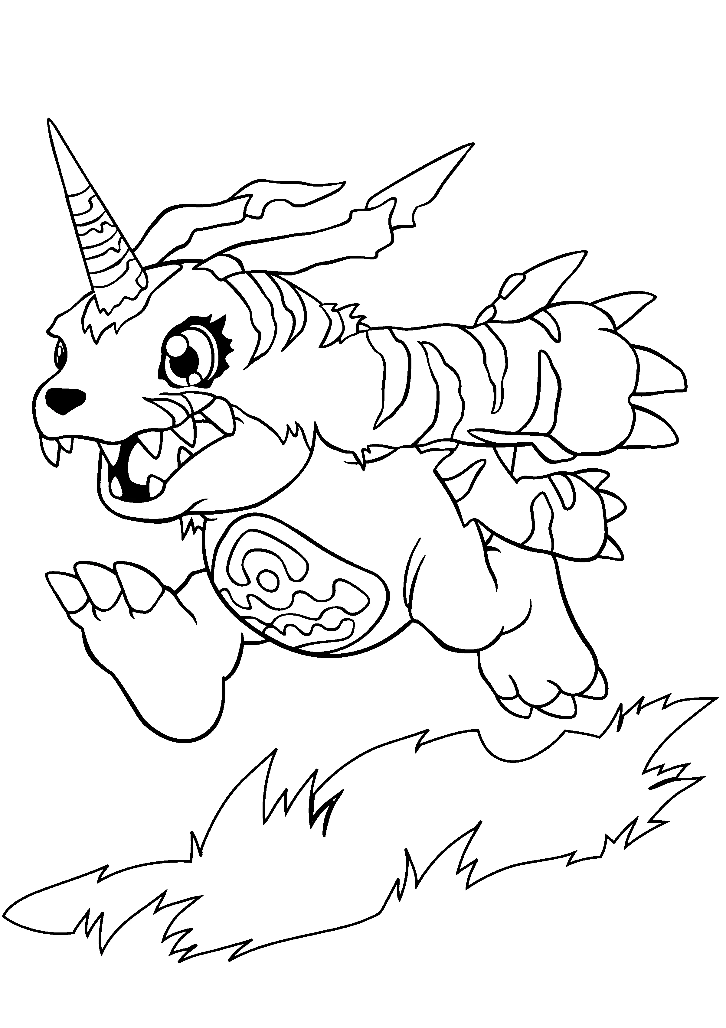 Coloriage gratuit Digimon #51582 de la collection Animé et Manga à imprimer