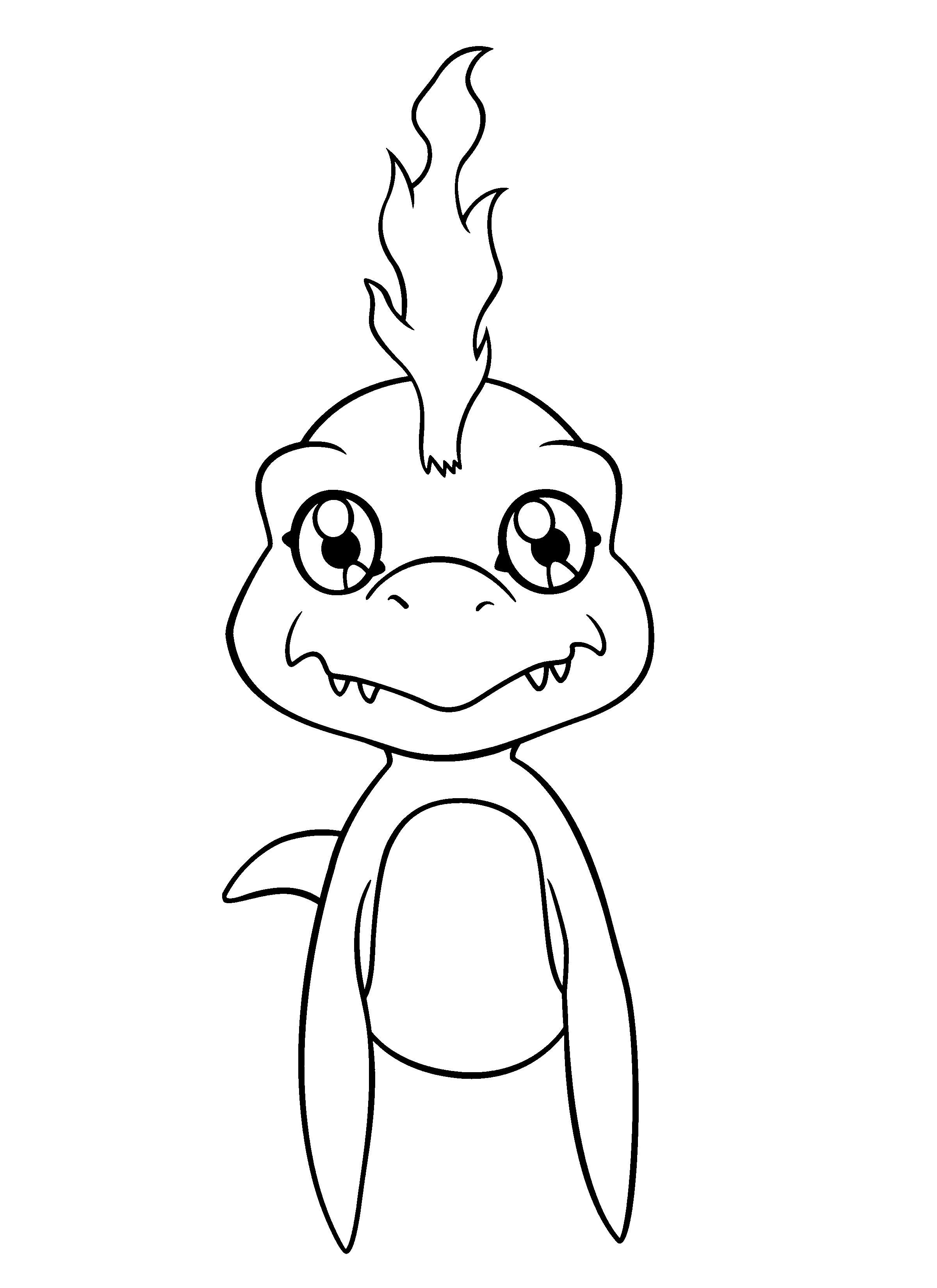 Dessin à colorier: Digimon (Animé et Manga) #51596 - Coloriages à Imprimer Gratuits