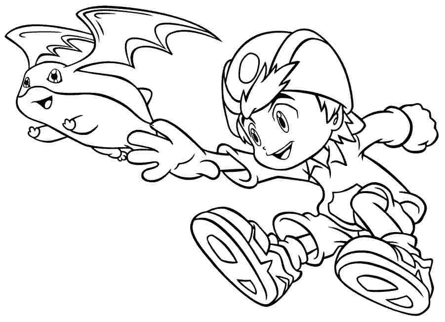 Dessin Digimon #51685 à colorier de la série Animé et Manga, gratuit à télécharger et imprimer