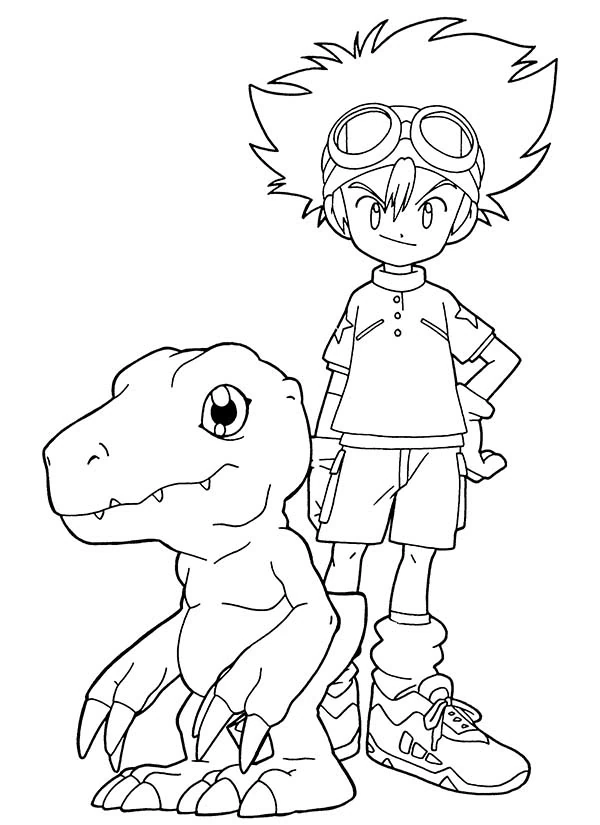 Dessin à colorier: Digimon (Animé et Manga) #51699 - Coloriages à Imprimer Gratuits