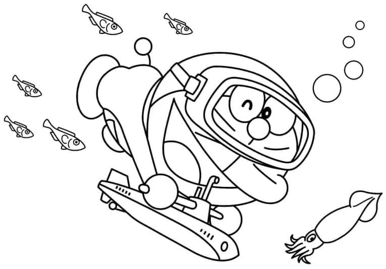 Coloriage gratuit Doraemon #208719 de la collection Animé et Manga à imprimer
