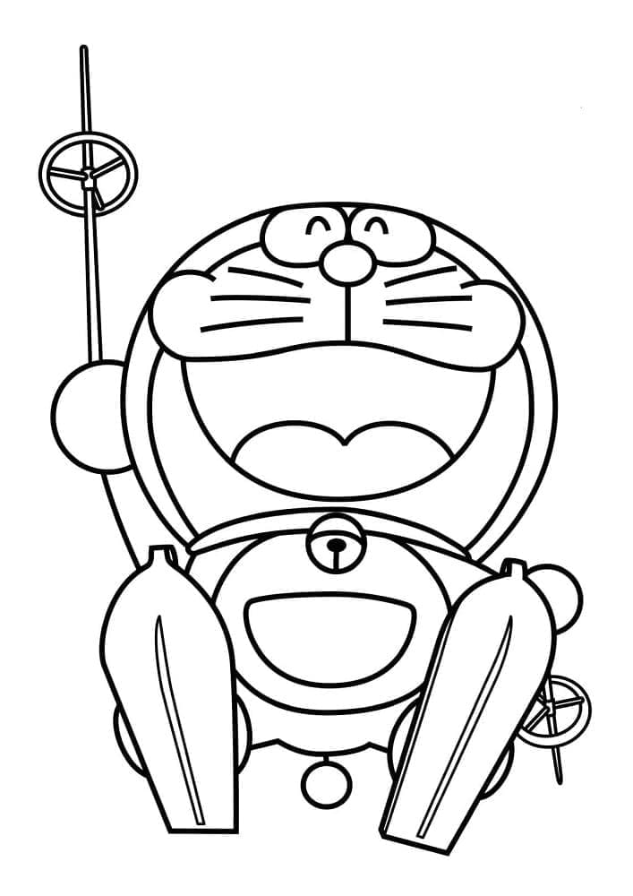 Coloriage gratuit Doraemon #208720 de la collection Animé et Manga à imprimer