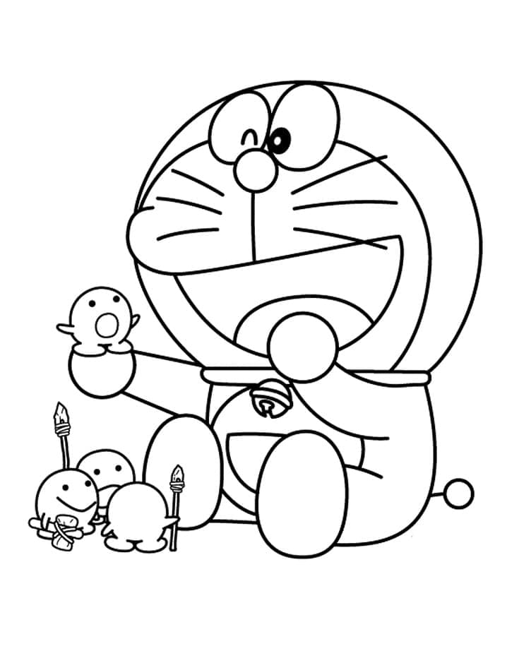 Joli coloriage Doraemon #208766 de la collection Animé et Manga, prêt à imprimer pour petits et grands