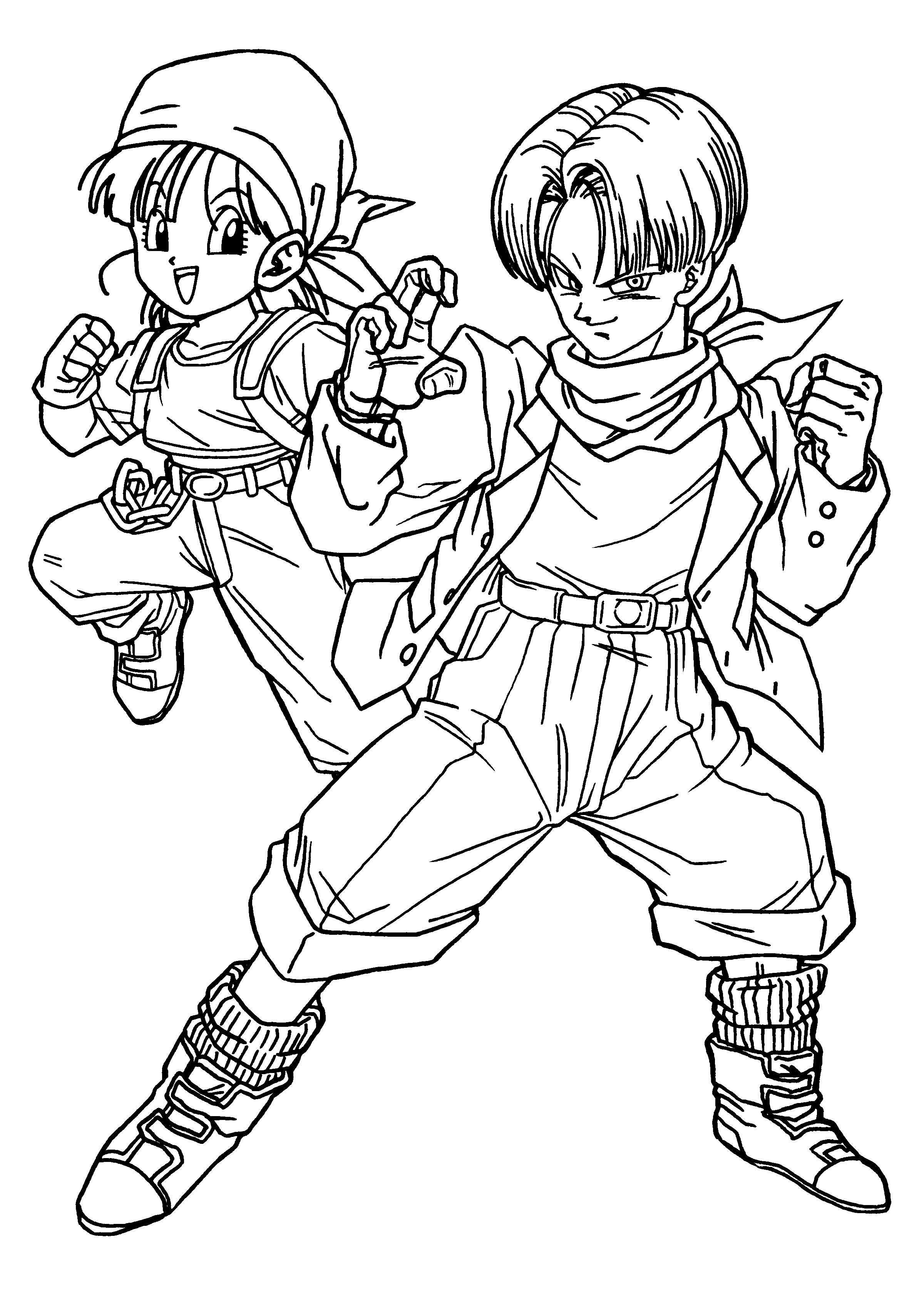Coloriage imprimable Dragon Ball Z #38467 de la collection Animé et Manga à colorier aux crayons