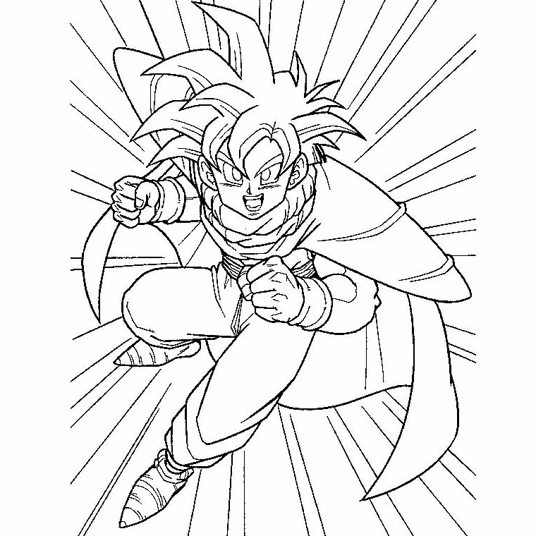 Page de coloriage Dragon Ball Z #38469, collection Animé et Manga, à imprimer et colorier