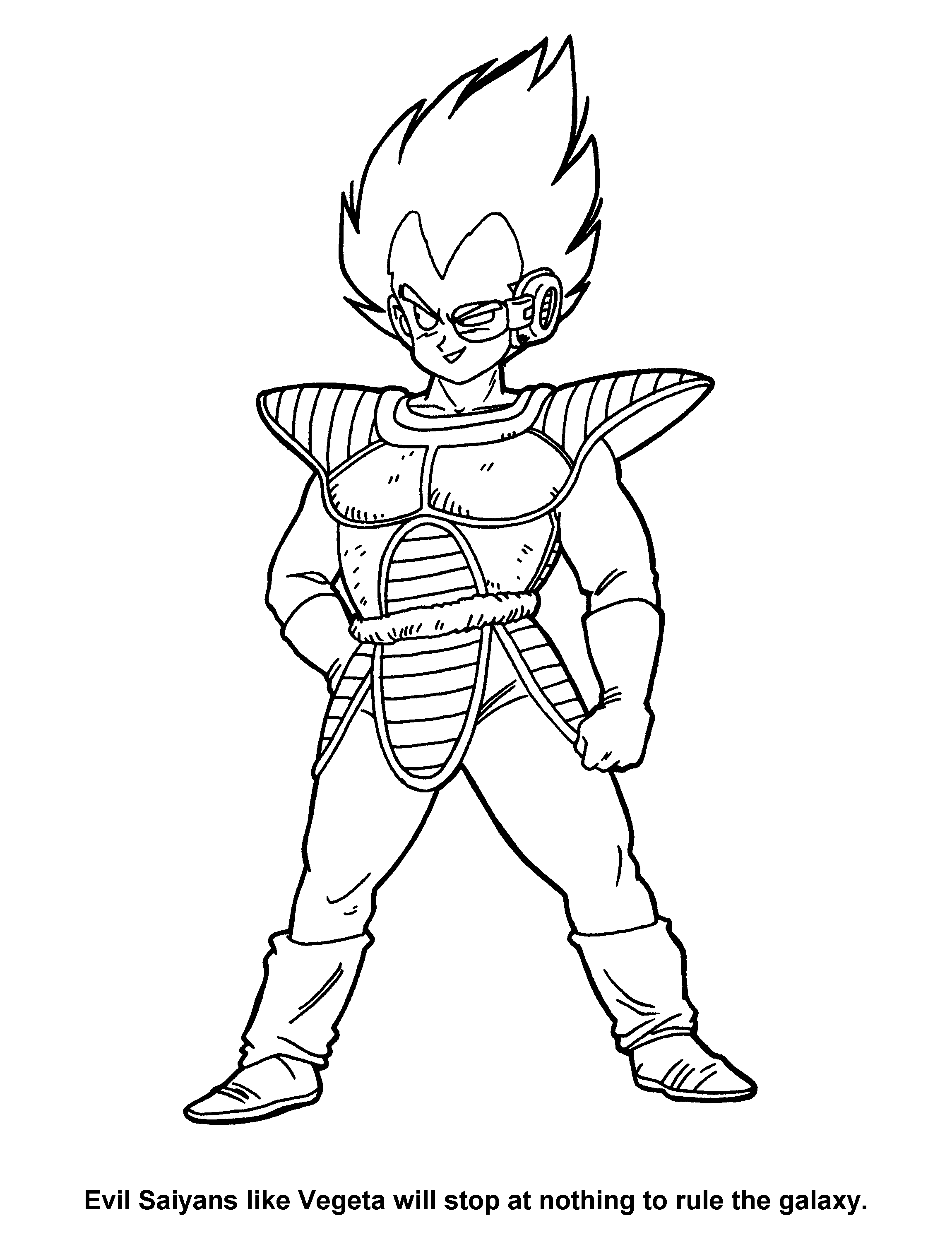 Coloriage gratuit Dragon Ball Z #38474 de la collection Animé et Manga à imprimer