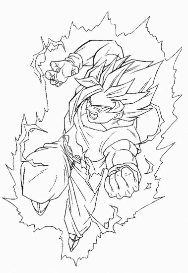 Dessin à colorier: Dragon Ball Z (Animé et Manga) #38479 - Coloriages à Imprimer Gratuits