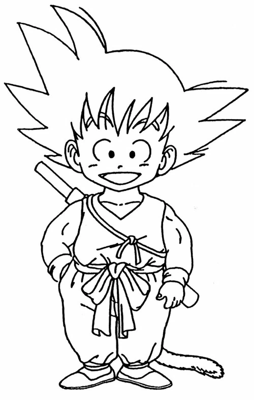 Coloriage gratuit Dragon Ball Z #38480 de la collection Animé et Manga à imprimer