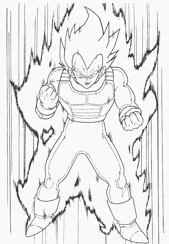 Coloriage gratuit Dragon Ball Z #38488 de la collection Animé et Manga à imprimer