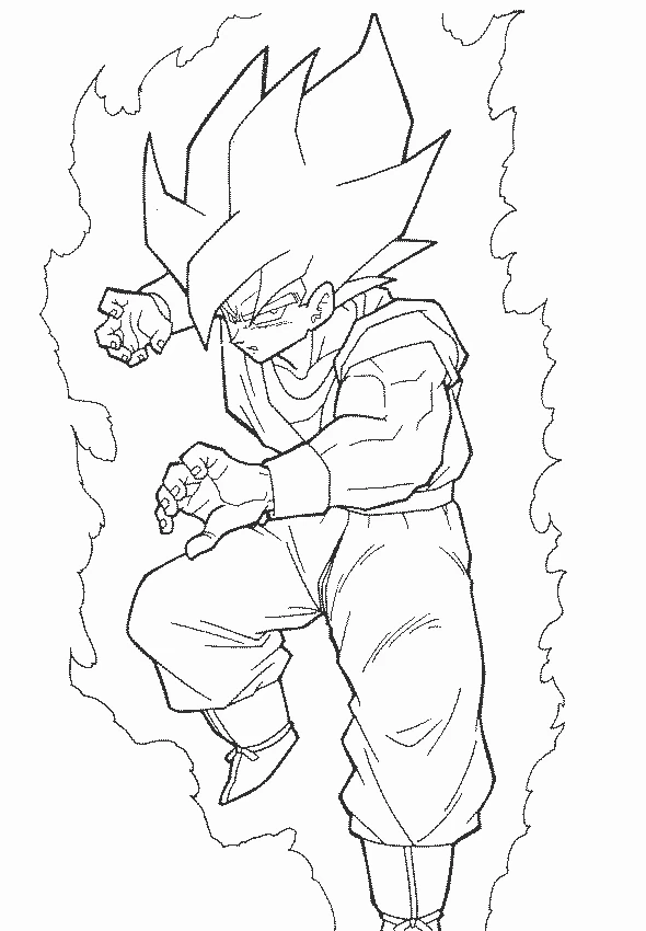 Coloriage gratuit Dragon Ball Z #38496 de la collection Animé et Manga à imprimer