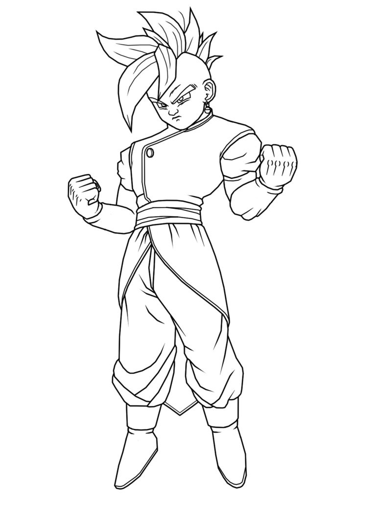 Dessin à colorier Dragon Ball Z #38501 issu de la collection Animé et Manga, prêt à imprimer