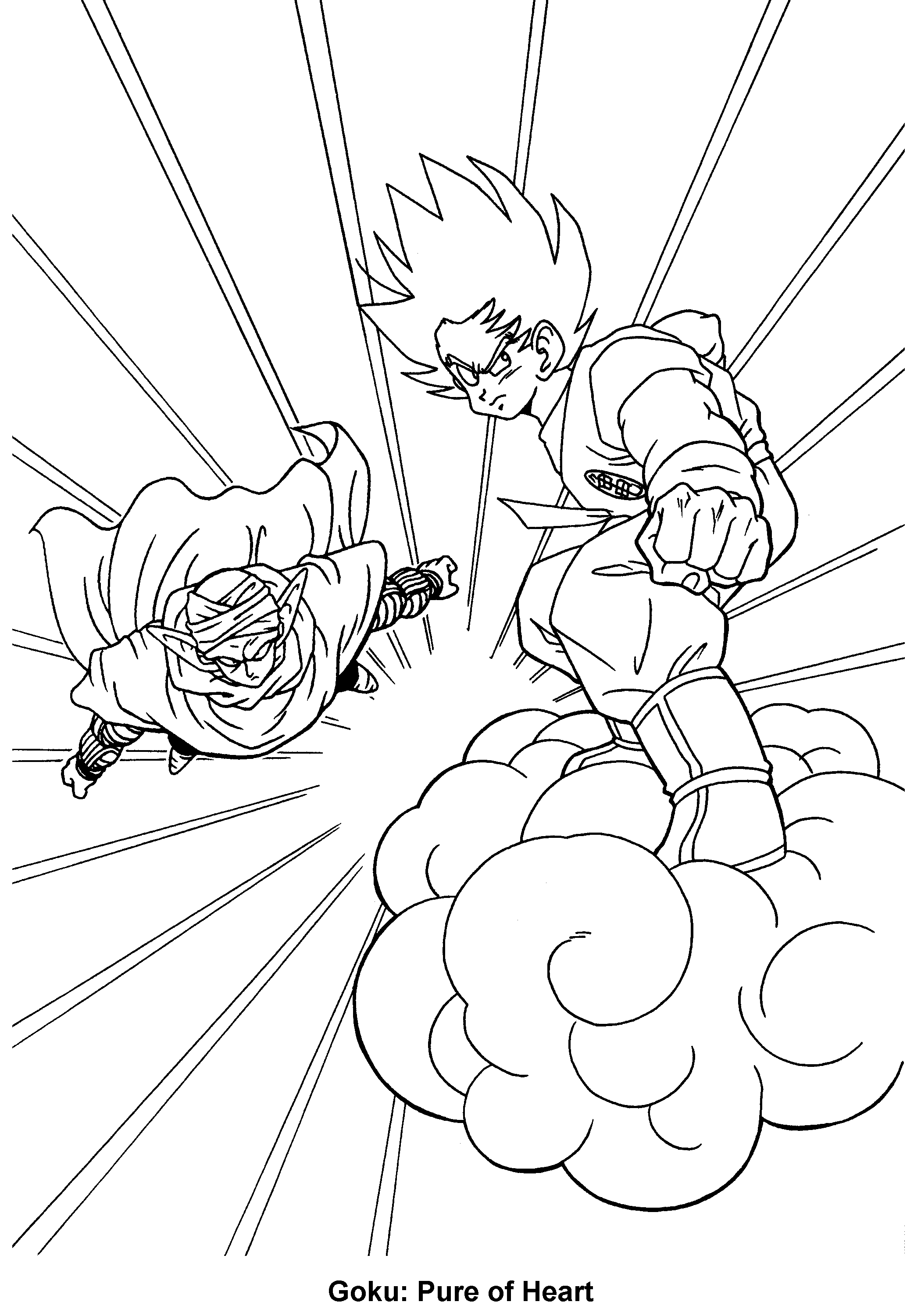 Dessin à colorier Dragon Ball Z #38503 issu de la collection Animé et Manga, prêt à imprimer