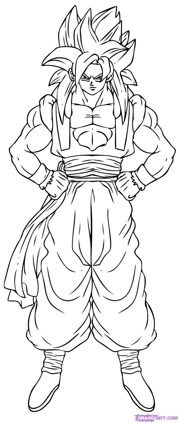Coloriage à imprimer Dragon Ball Z #38506 de la série Animé et Manga, gratuit pour enfants et adultes