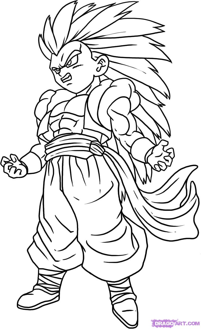 Coloriage gratuit Dragon Ball Z #38515 de la collection Animé et Manga à imprimer