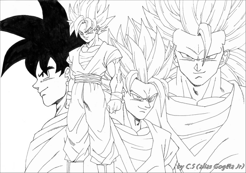 Coloriage gratuit Dragon Ball Z #38518 de la collection Animé et Manga à imprimer