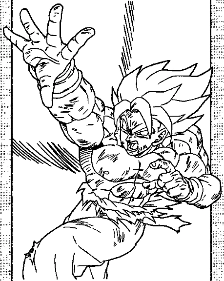 Coloriage gratuit Dragon Ball Z #38529 de la collection Animé et Manga à imprimer