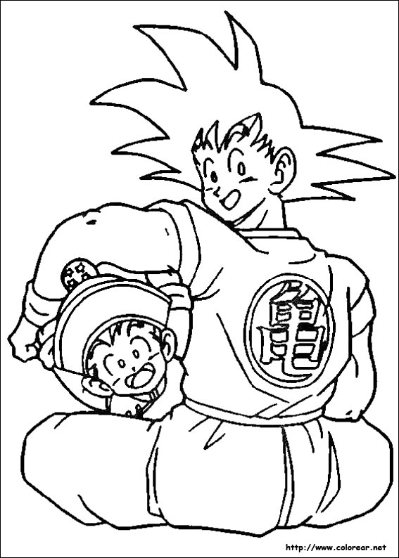 Coloriage gratuit Dragon Ball Z #38531 de la collection Animé et Manga à imprimer