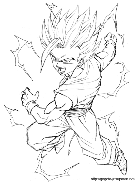 Coloriage gratuit pour enfants et adultes Dragon Ball Z #38559, collection Animé et Manga