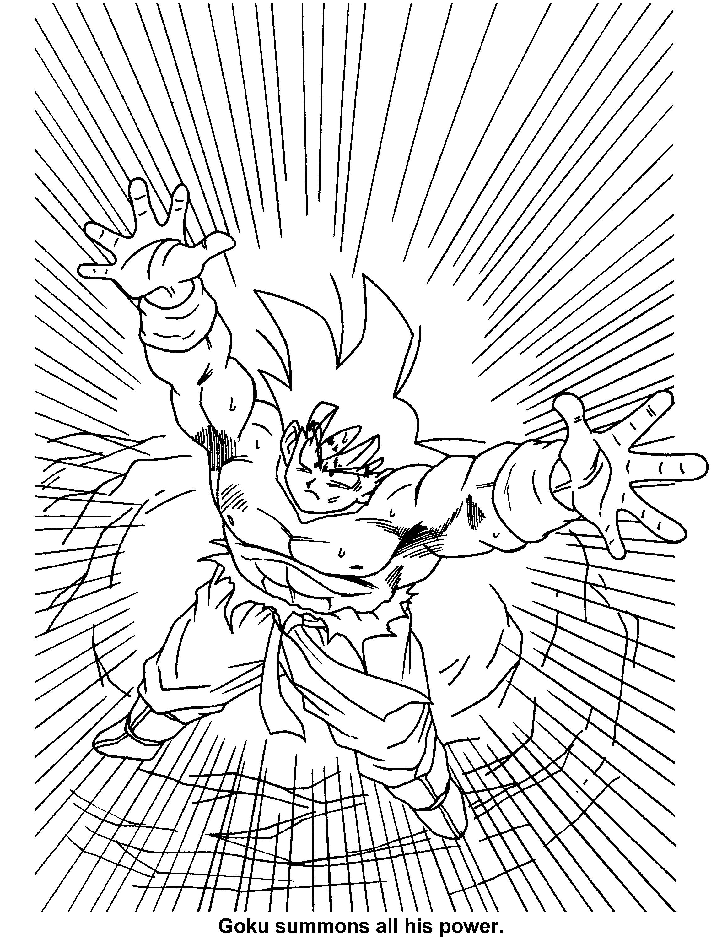 Coloriage gratuit Dragon Ball Z #38597 de la collection Animé et Manga à imprimer