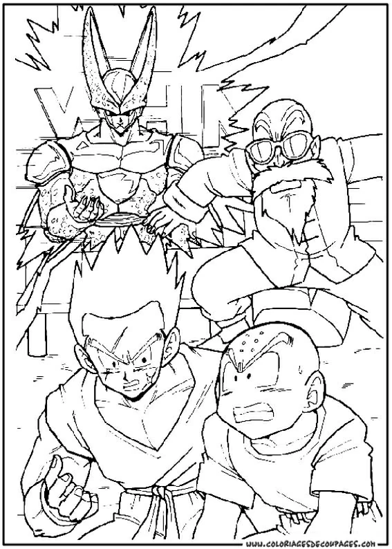 Coloriage gratuit Dragon Ball Z #38599 de la collection Animé et Manga à imprimer